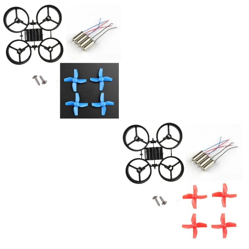 Drone Kit Octocopter - JJRC H36 Eachine E010 小型DIYミニクアッドコプターフレームキット、4x615コアレスモーター、4xブレード、65mmホイールベース、屋内FPVドローン用