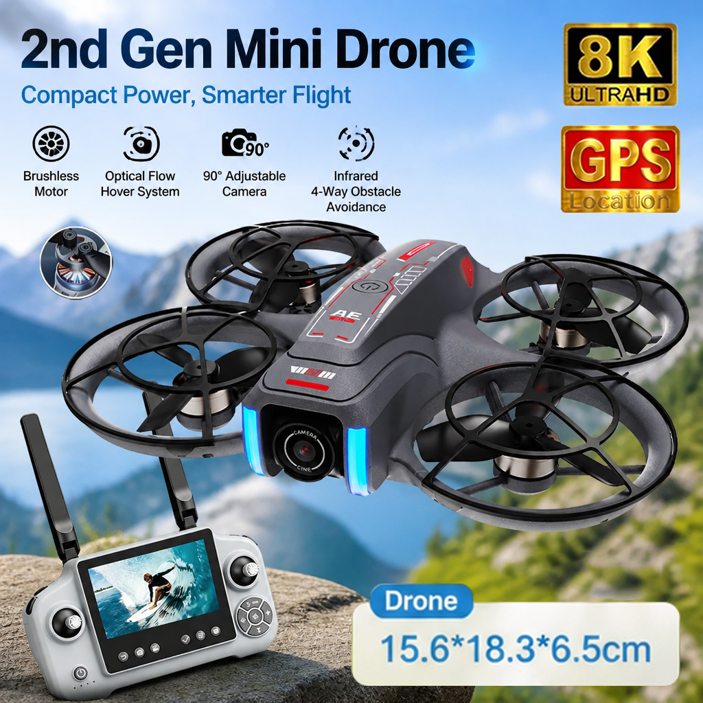 AE21ミニドローンおもちゃ 8K HDデュアルカメラ Wi - Drone Kit With Camera のレビューと価格