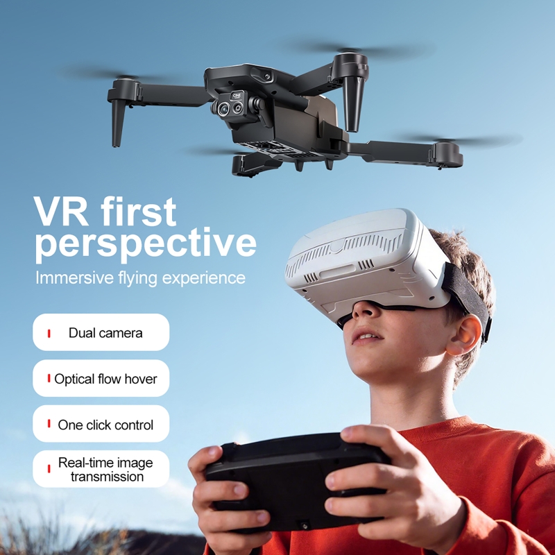 リモコンとVRグラス付きポータブルドローンキット 4Kデュア - Drone Kit Beginner のレビューと価格
